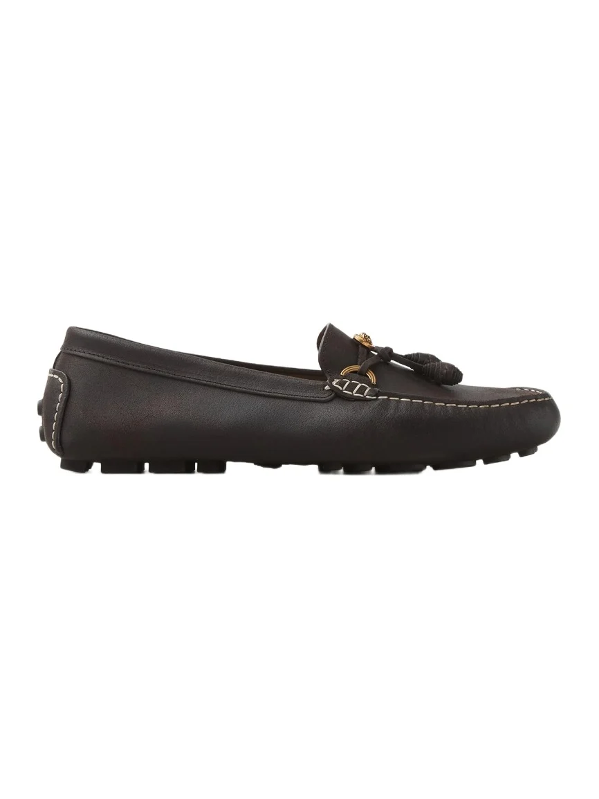 Versace Robin Suede Driver Shoes