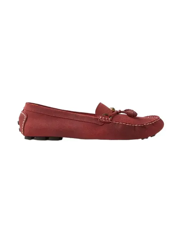 Versace Robin Suede Driver Shoes