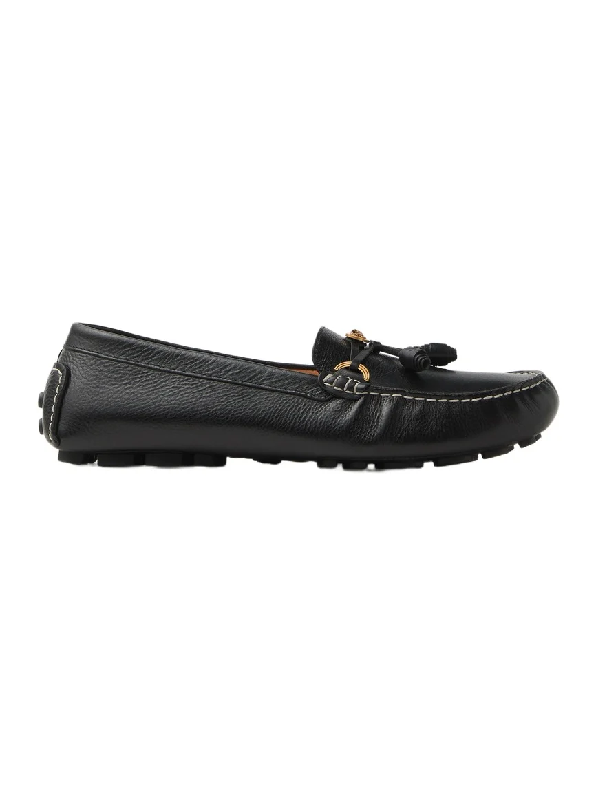 Versace Robin Leather Driving Shoes