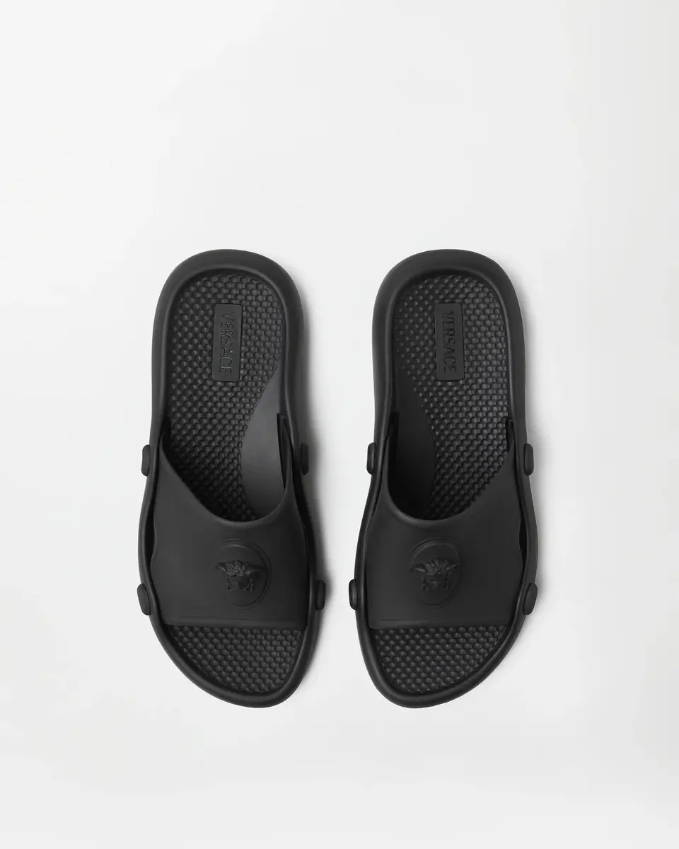 Versace Nettuno Rubber Slides | Thumbnail 2