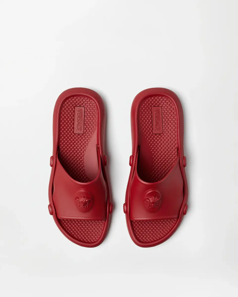 Versace Nettuno Rubber Slides | Thumbnail 2