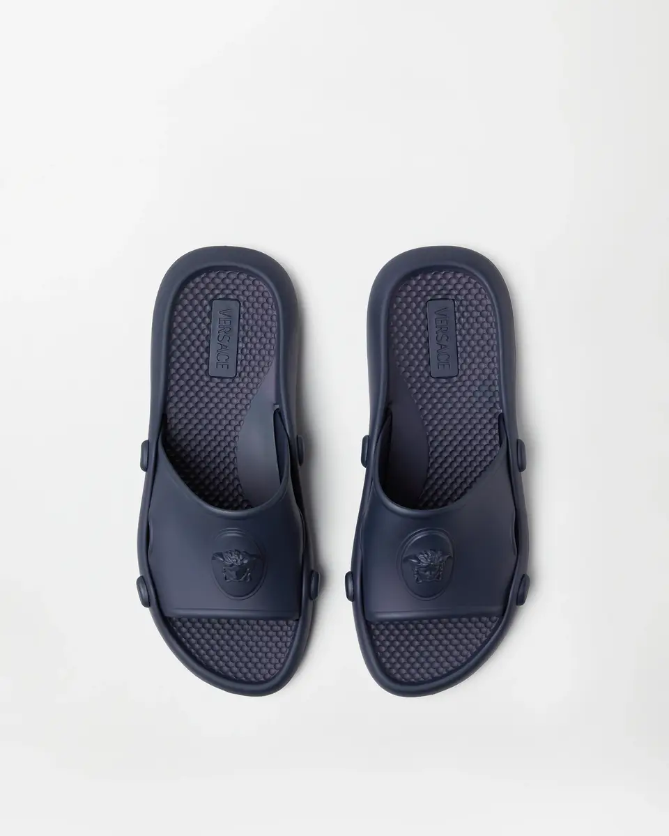 Versace Nettuno Rubber Slides | Thumbnail 2