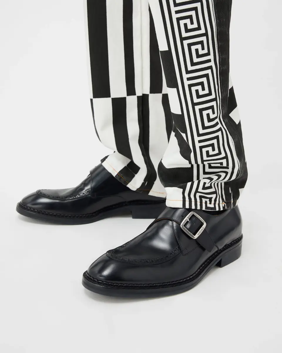 Versace Primo Leather Monkstraps | Thumbnail 2