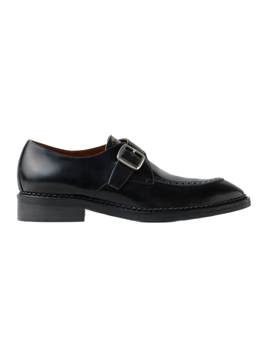 Versace Primo Leather Monkstraps