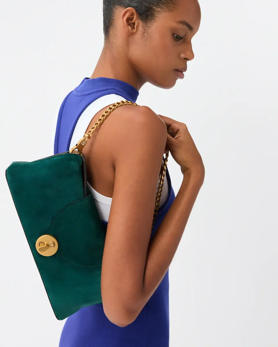 Versace Vivian Suede Clutch | Thumbnail 2 Versace Vivian Suede Clutch | Thumbnail 2