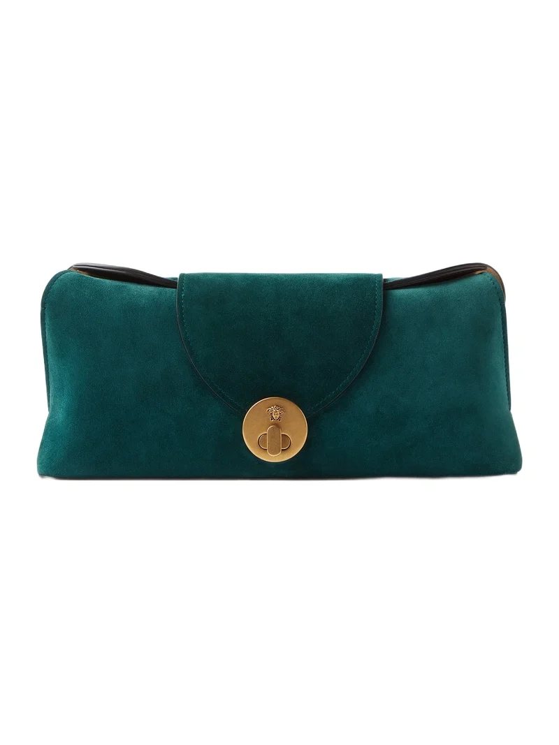 Versace Vivian Suede Clutch