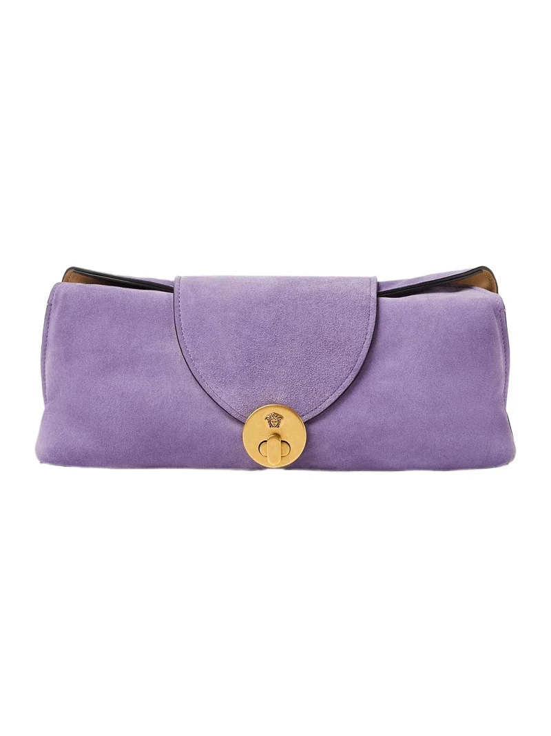 Versace Vivian Suede Clutch