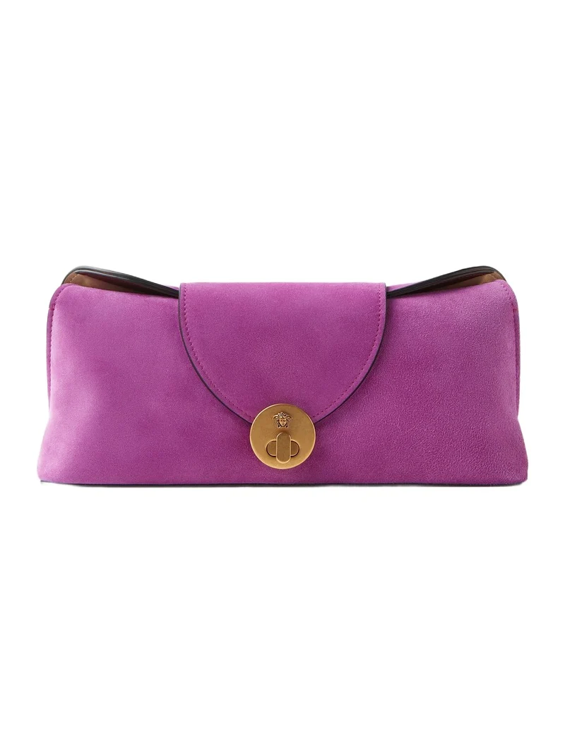Versace Vivian Suede Clutch