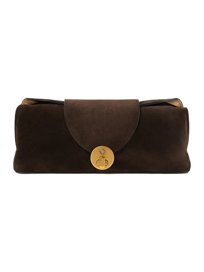 Versace Vivian Suede Clutch