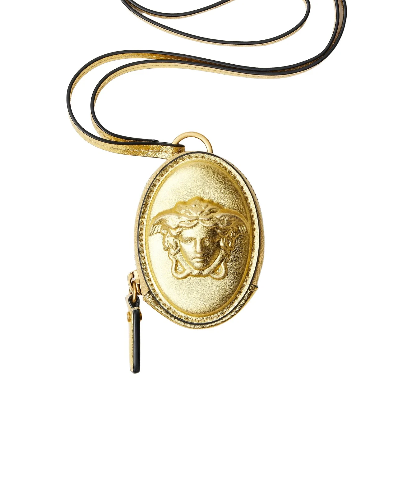 Versace Lou Metallic Nappa Coin Purse