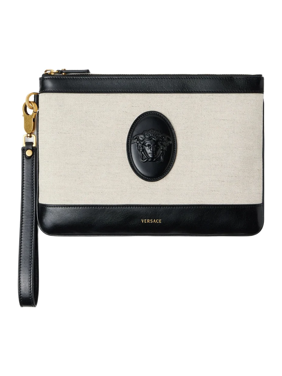 Versace Rivière Canvas Pouch