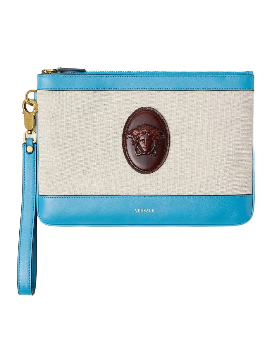 Versace Rivière Canvas Pouch