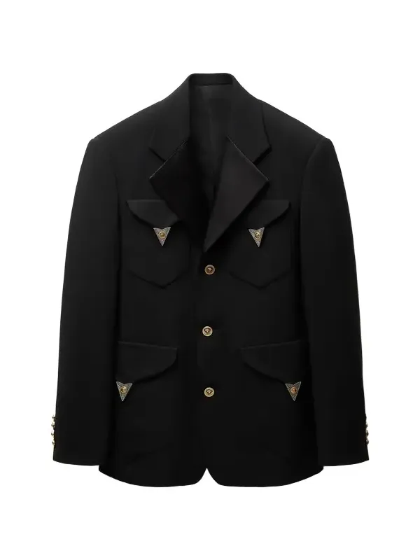 Versace Stretch Wool Blazer