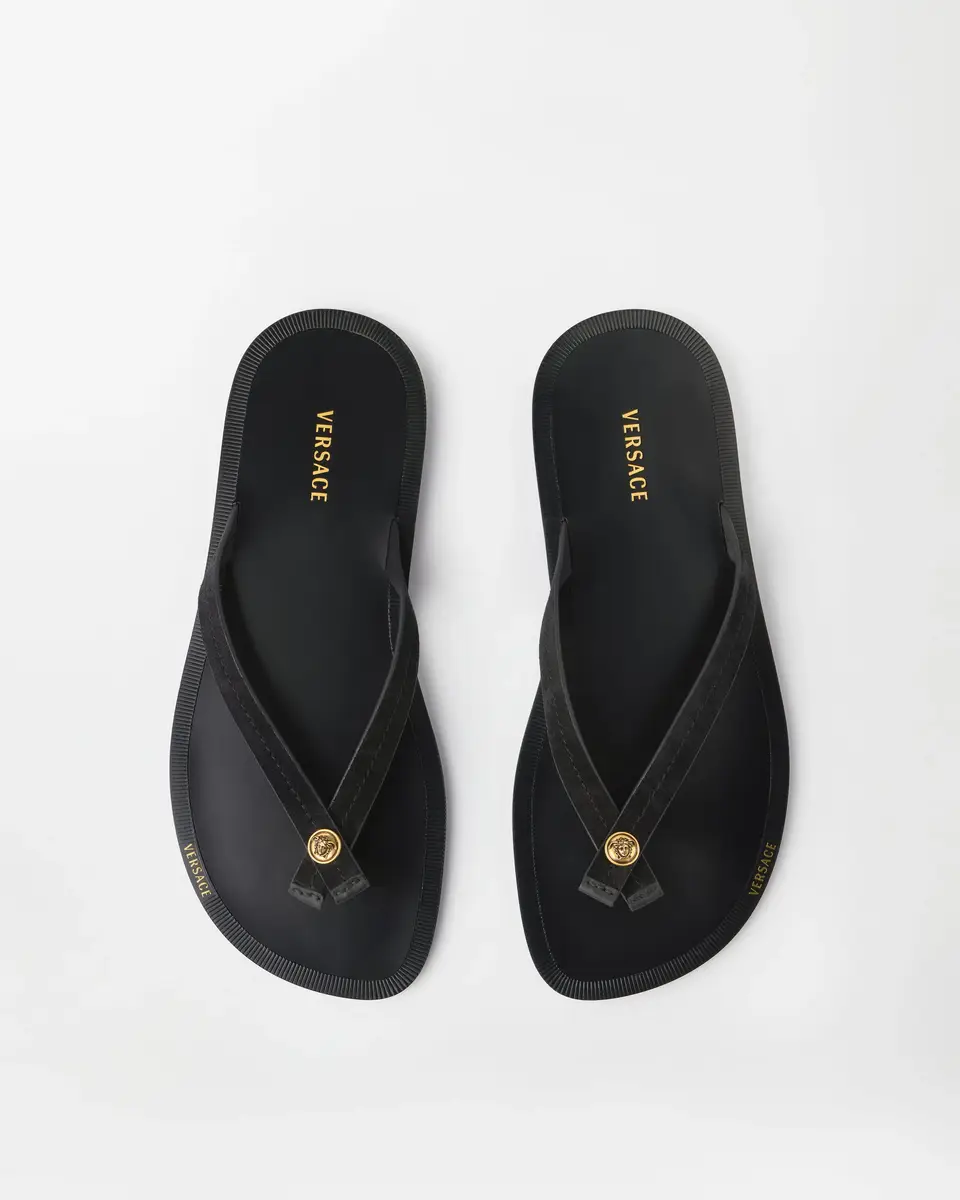 Versace Gabriel Leather Sandals | Thumbnail 2