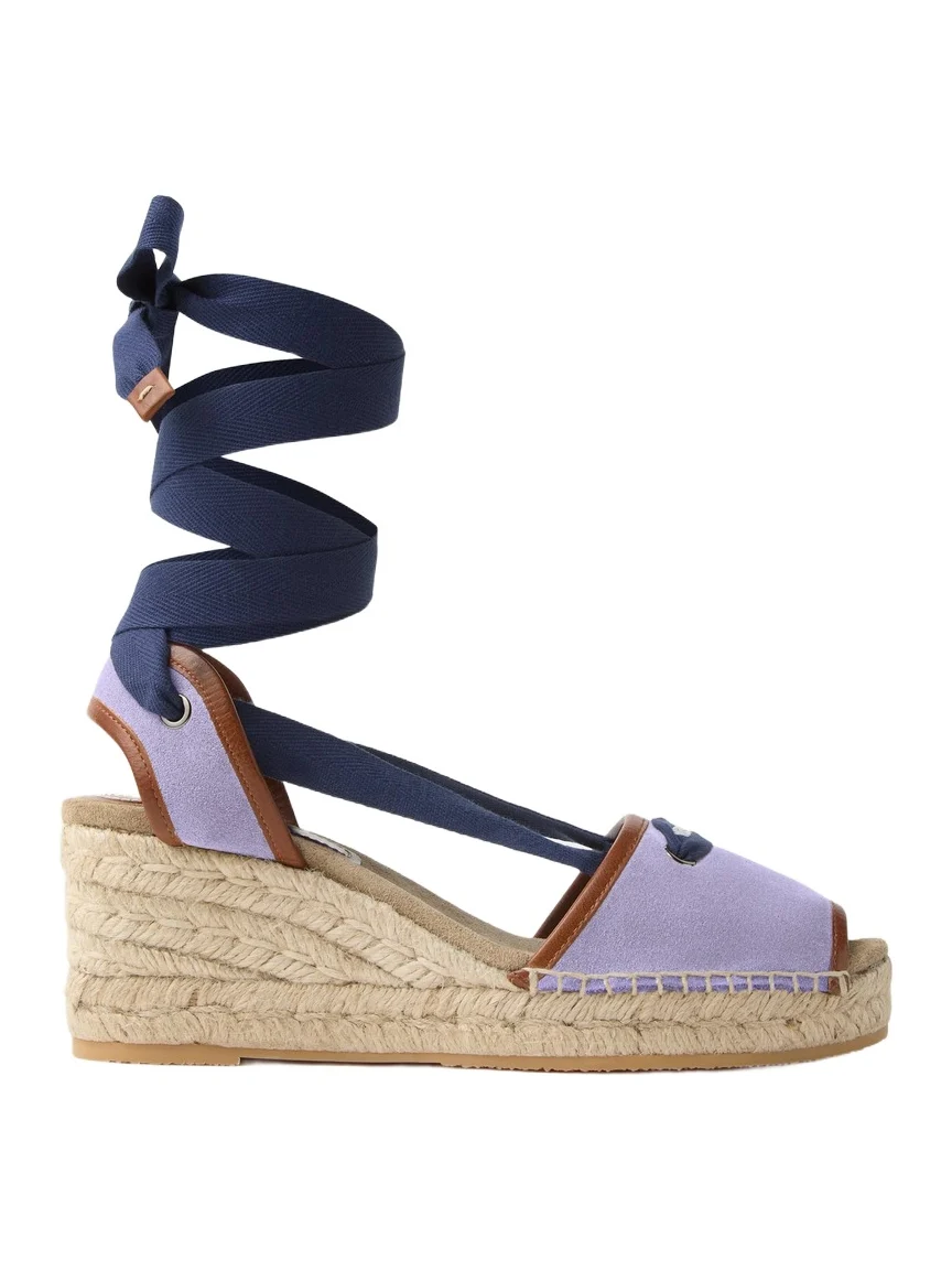 Lola Suede Wedge Sandals 65 mm