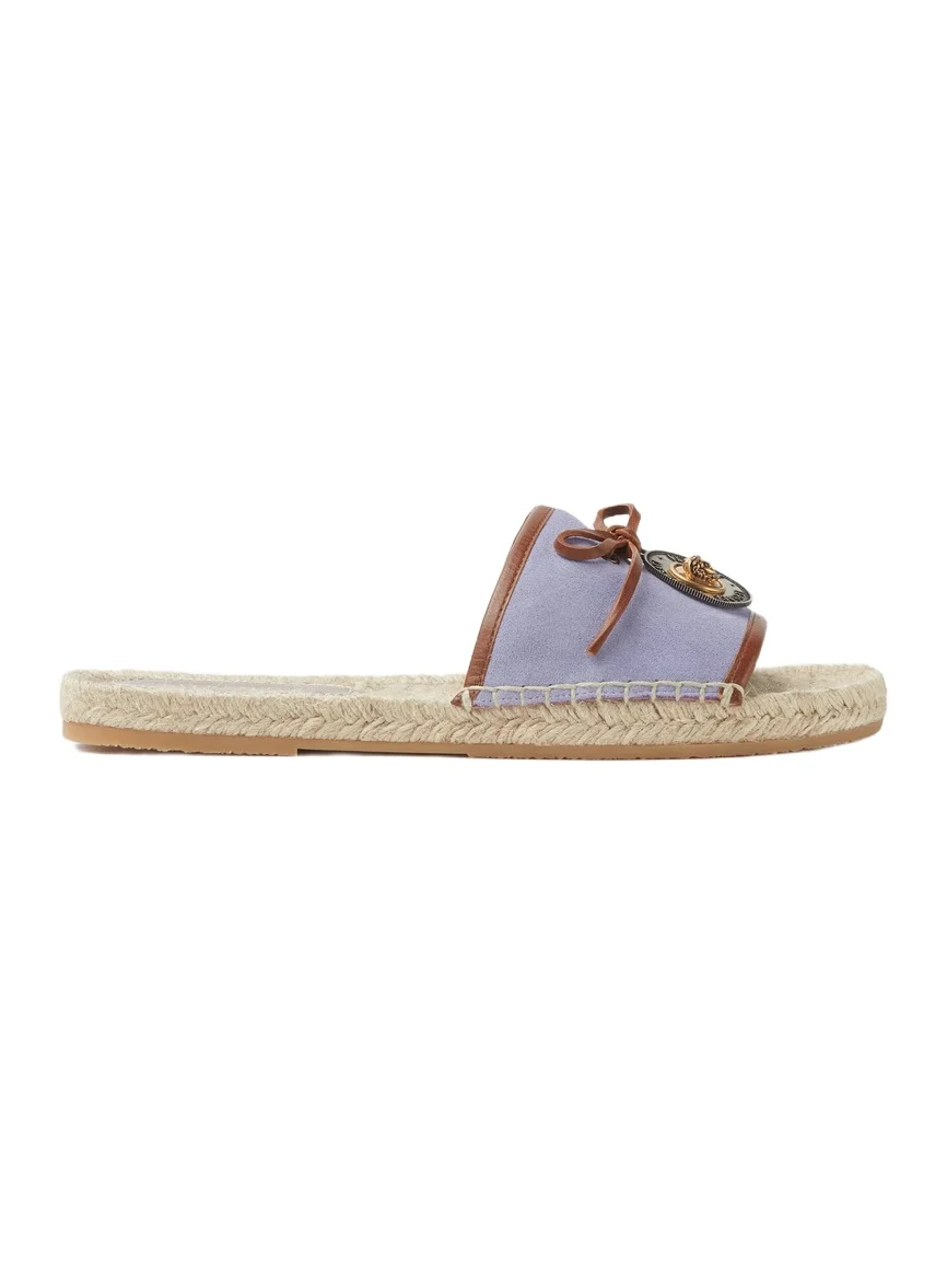 Lola Suede Flat Sandals