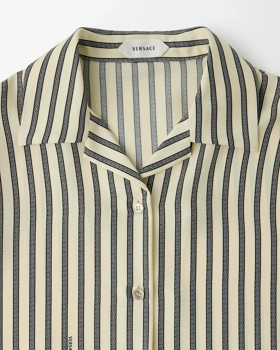 Versace Printed Silk Twill Shirt | Thumbnail 2 Versace Printed Silk Twill Shirt | Thumbnail 2