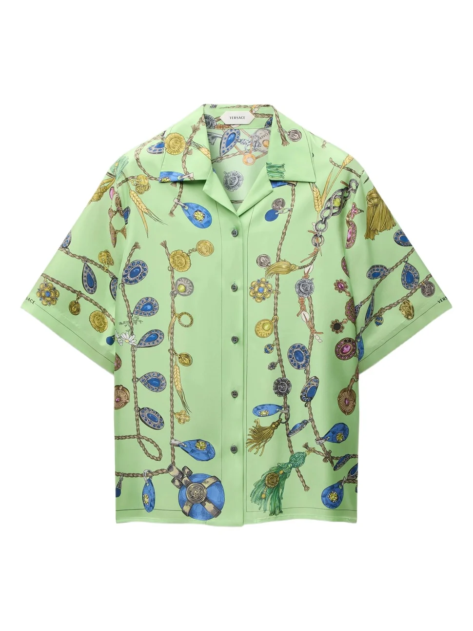 Printed Silk Twill Shirt