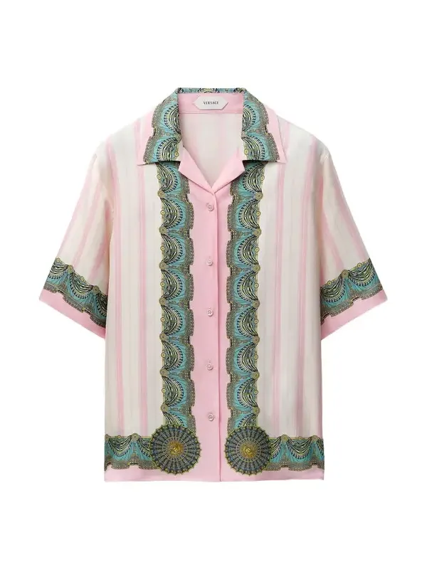 Printed Silk Twill Shirt Printed Silk Twill Shirt