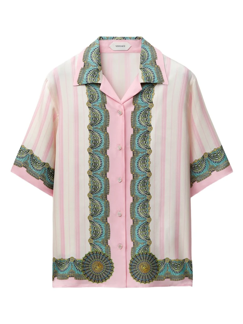 Printed Silk Twill Shirt Printed Silk Twill Shirt