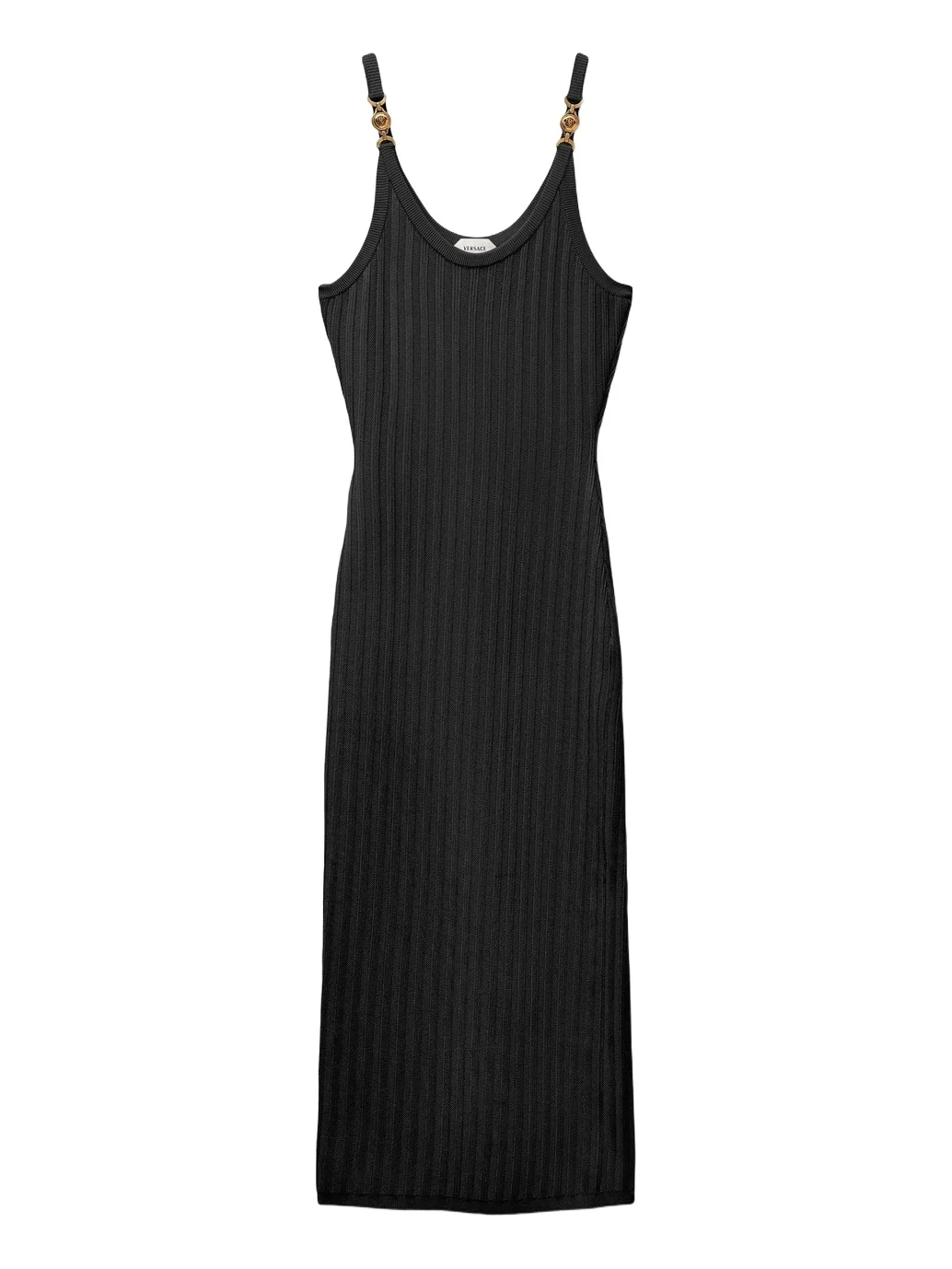 Viscose Mesh Ribbed Knit Midi Dress Viscose Mesh Ribbed Knit Midi Dress