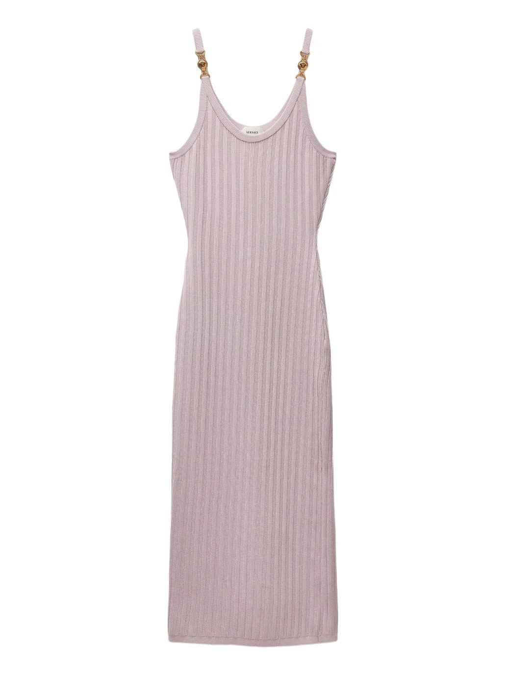 Viscose Mesh Ribbed Knit Midi Dress Viscose Mesh Ribbed Knit Midi Dress