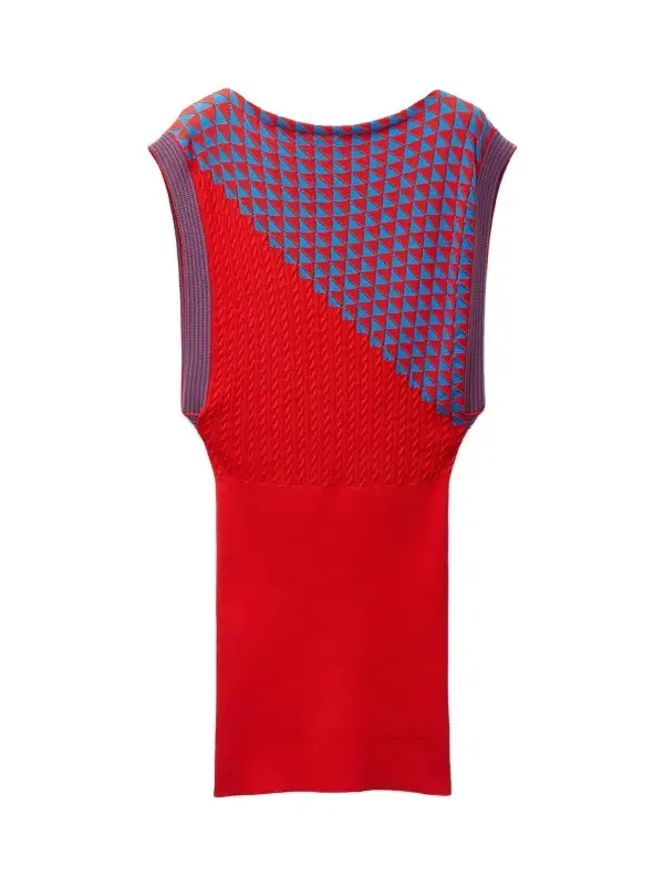 Cotton Knit Mini Dress