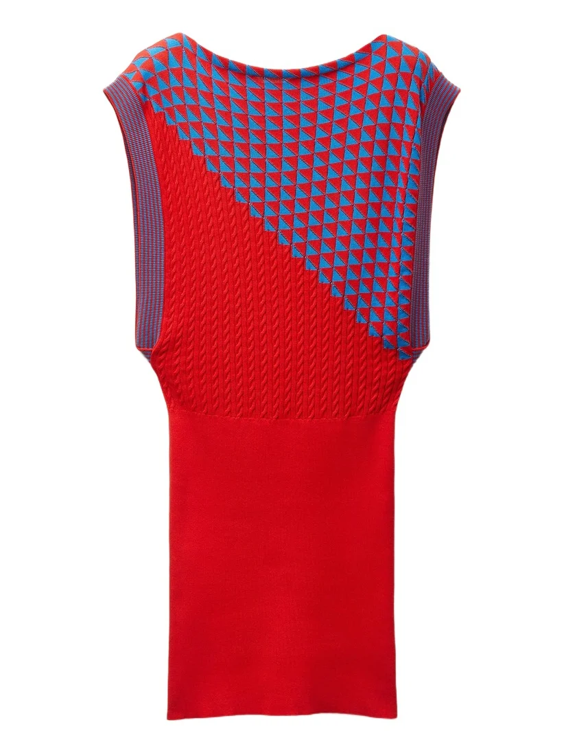 Versace Cotton Knit Mini Dress