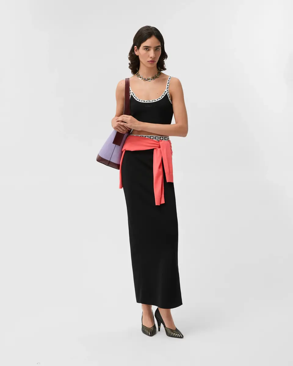 Versace Viscose-Blend Jacquard Long Skirt | Thumbnail 2