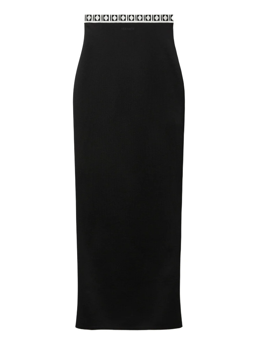 Viscose-Blend Jacquard Long Skirt Viscose-Blend Jacquard Long Skirt