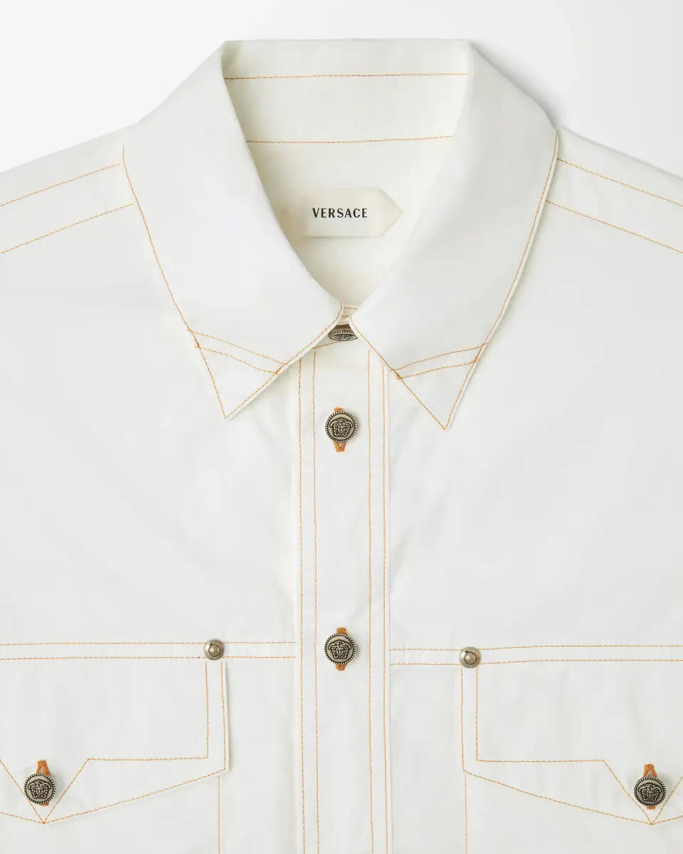 Versace Cotton-Poplin Loose Shirt | Thumbnail 2 Versace Cotton-Poplin Loose Shirt | Thumbnail 2