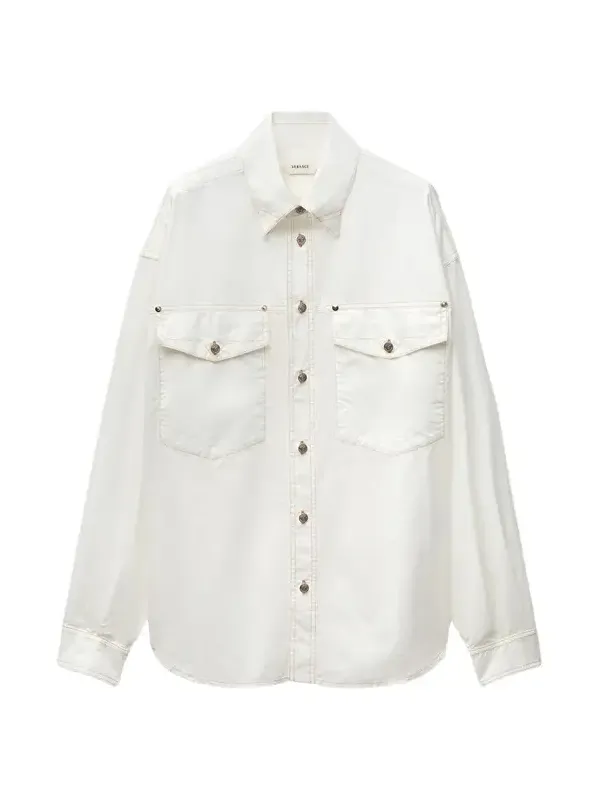 Cotton-Poplin Loose Shirt