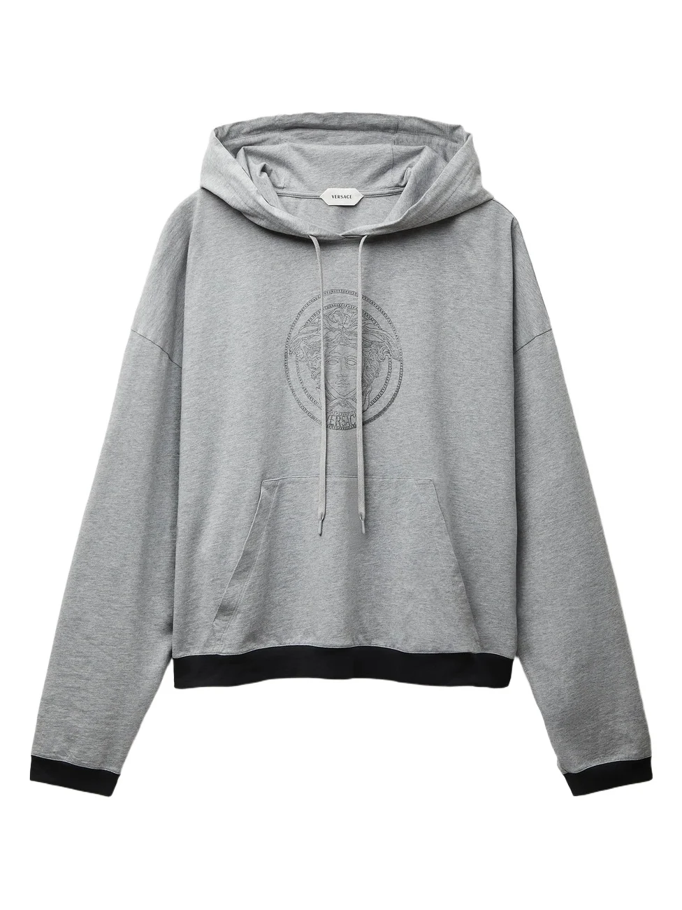 Versace Printed Cotton-Jersey Hoodie
