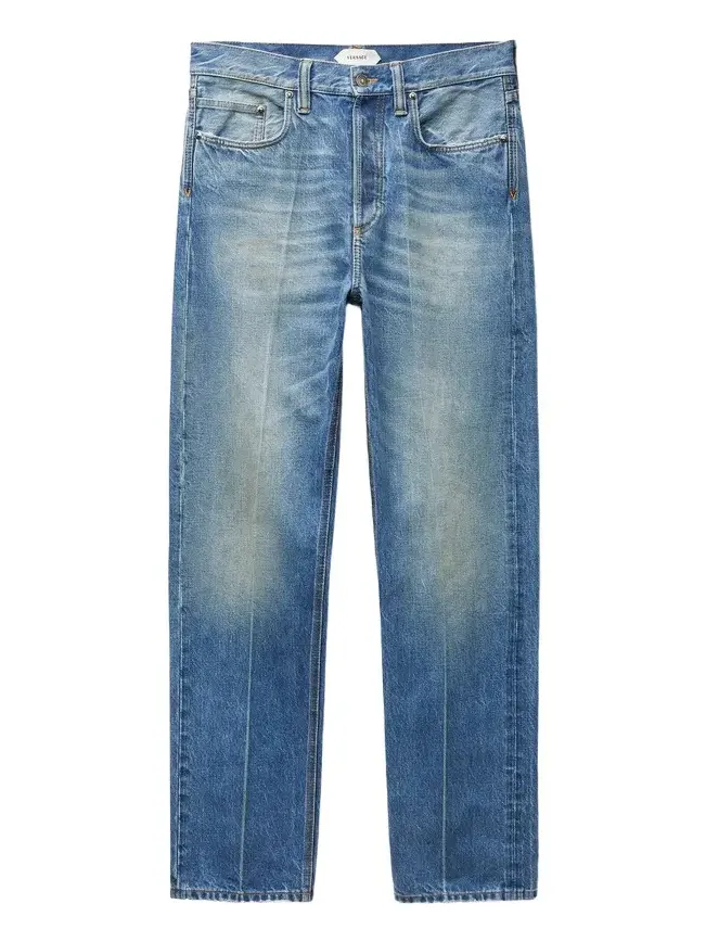 Versace Distressed Straight Jeans