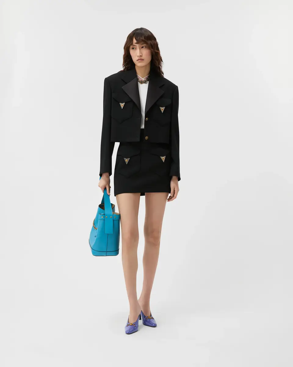 Versace Wool Mini Skirt | Thumbnail 2