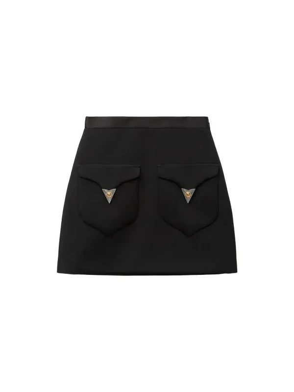 Wool Mini Skirt
