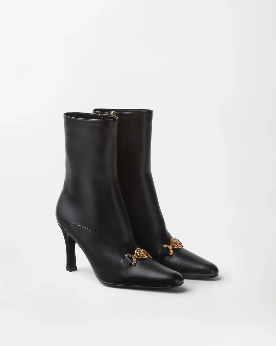 Versace Marisa Leather Ankle Boots 90 mm | Thumbnail 2 Versace Marisa Leather Ankle Boots 90 mm | Thumbnail 2