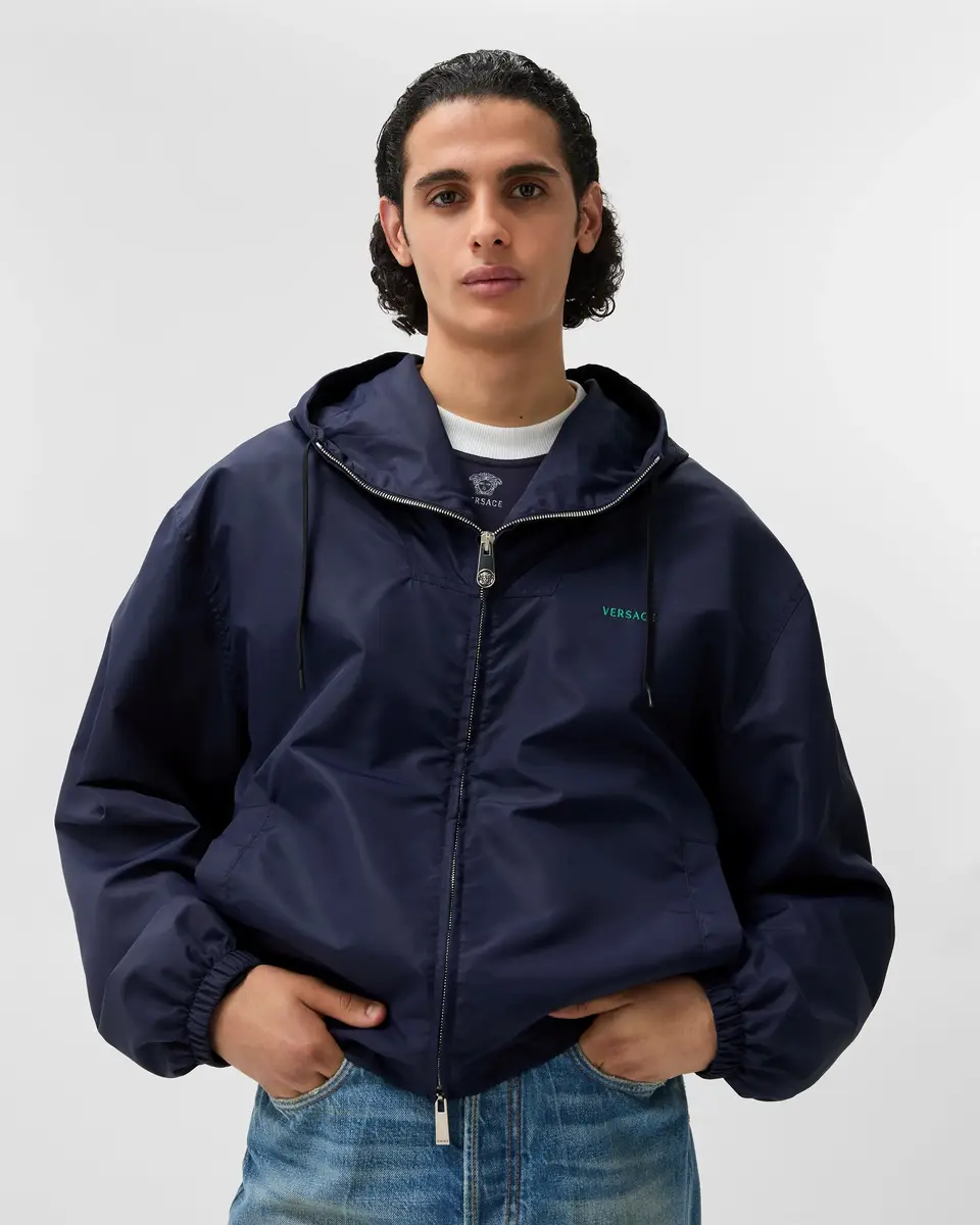 Versace Embroidered Nylon Windbreaker | Thumbnail 2