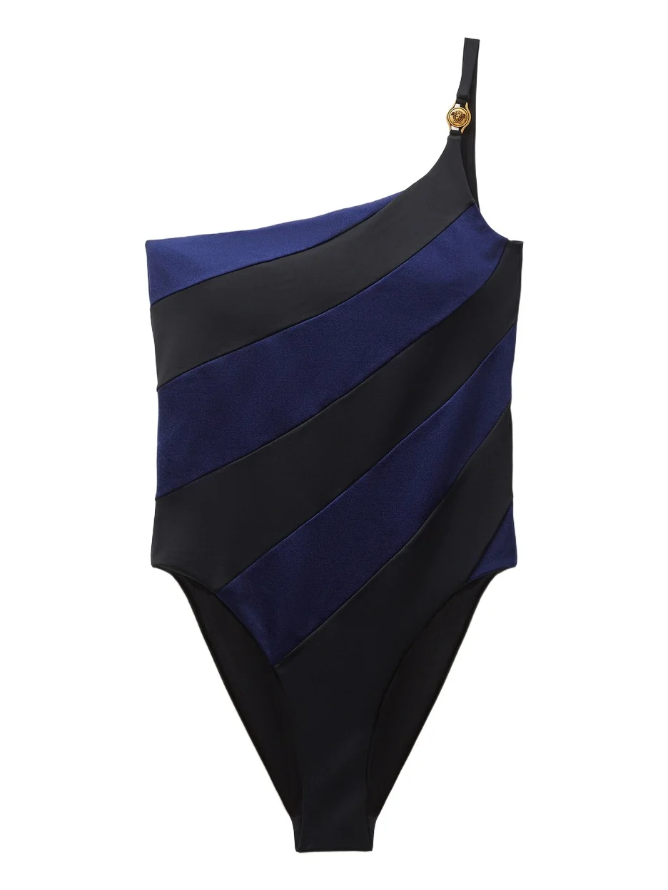 Versace One-Shoulder Swimsuit