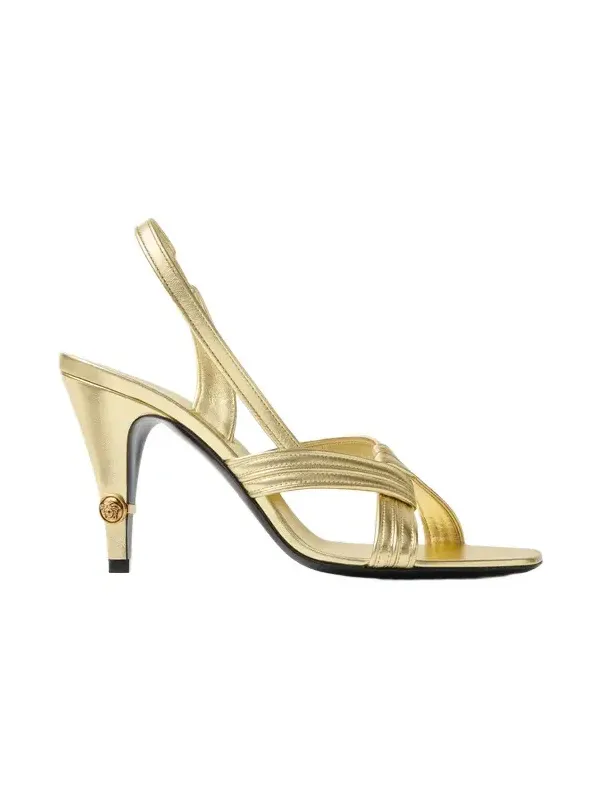Versace Gianni Metallic Nappa Sandals 90 mm