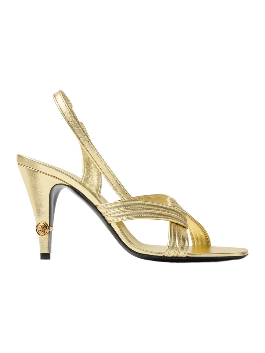 Gianni Metallic Nappa Sandals 90 mm Gianni Metallic Nappa Sandals 90 mm