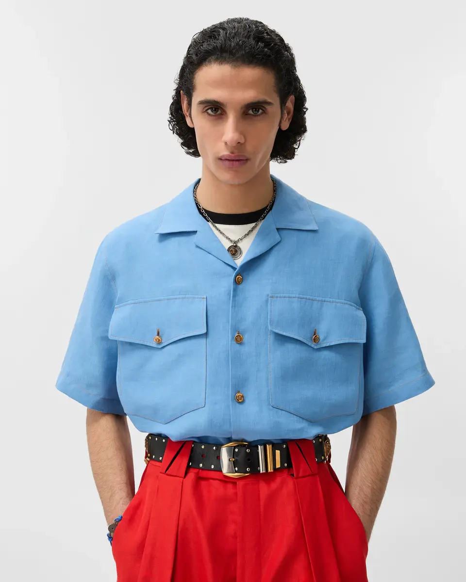 Versace Linen Shirt | Thumbnail 2 Versace Linen Shirt | Thumbnail 2