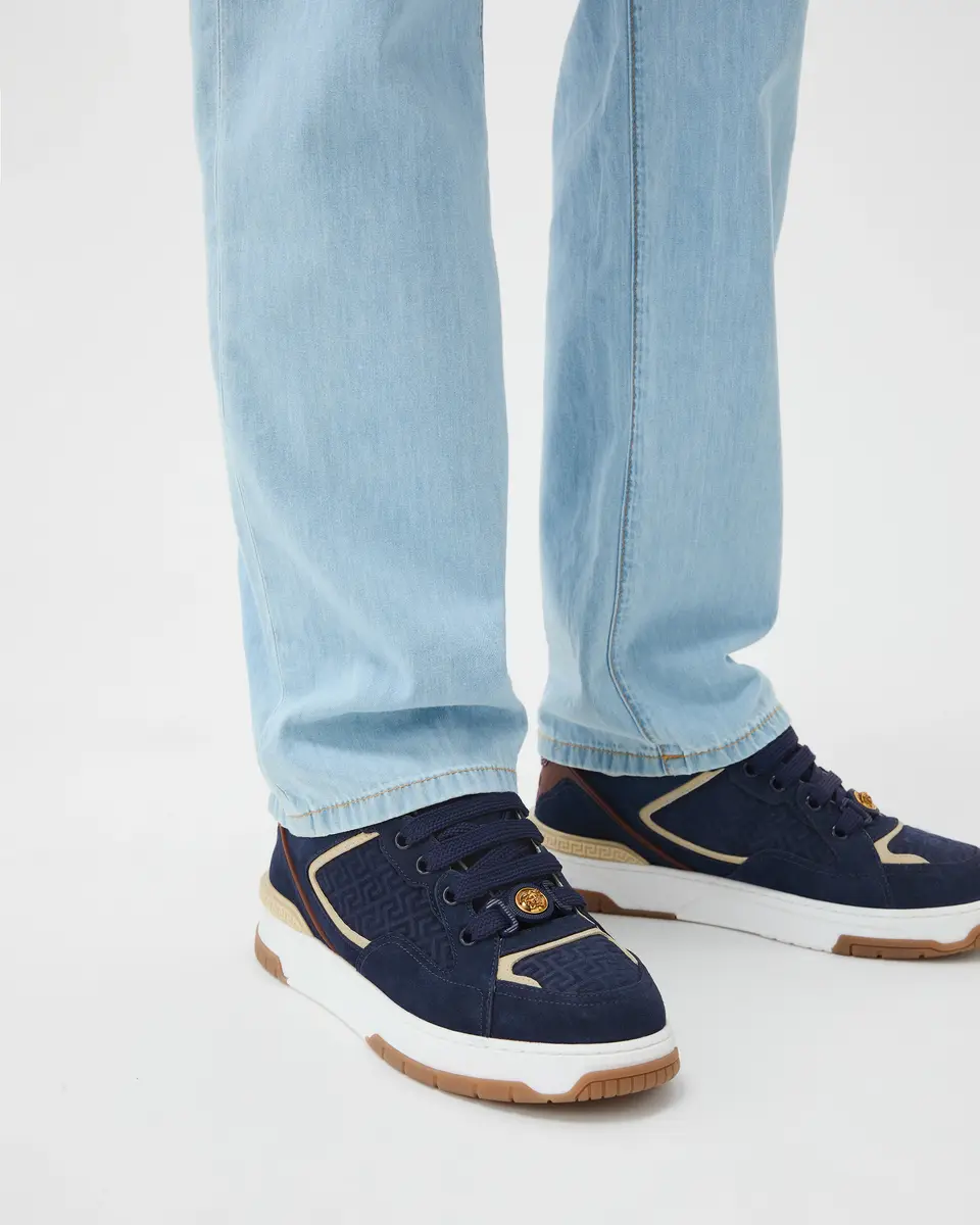Versace Biggie Basket Suede Sneakers | Thumbnail 2 Versace Biggie Basket Suede Sneakers | Thumbnail 2
