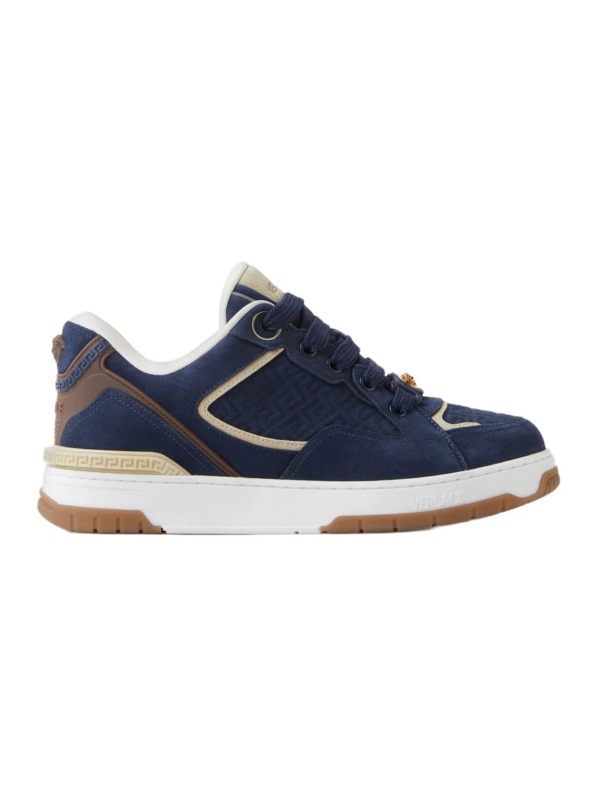 Versace Biggie Basket Suede Sneakers