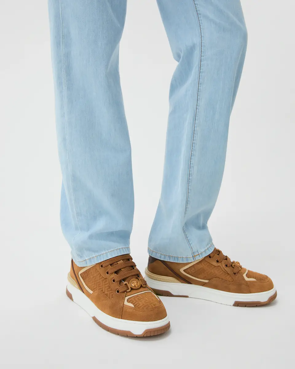 Versace Biggie Basket Suede Sneakers | Thumbnail 2 Versace Biggie Basket Suede Sneakers | Thumbnail 2