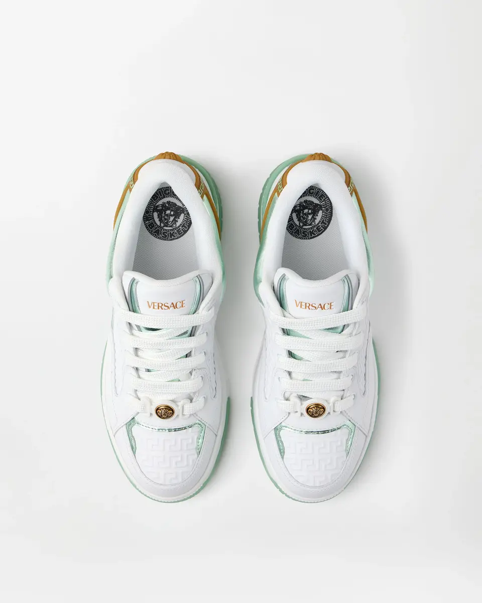 Versace Biggie Basket Leather Sneakers | Thumbnail 2 Versace Biggie Basket Leather Sneakers | Thumbnail 2