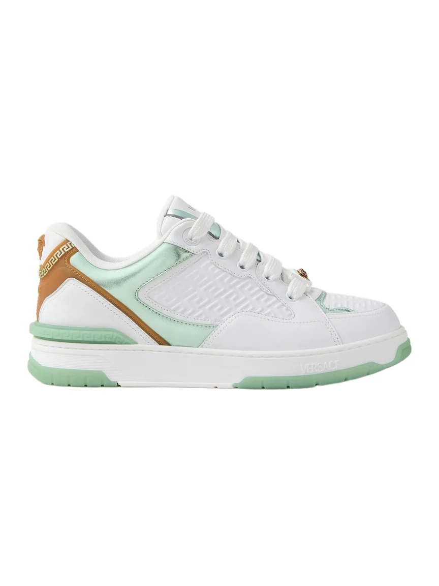 Versace Biggie Basket Leather Sneakers