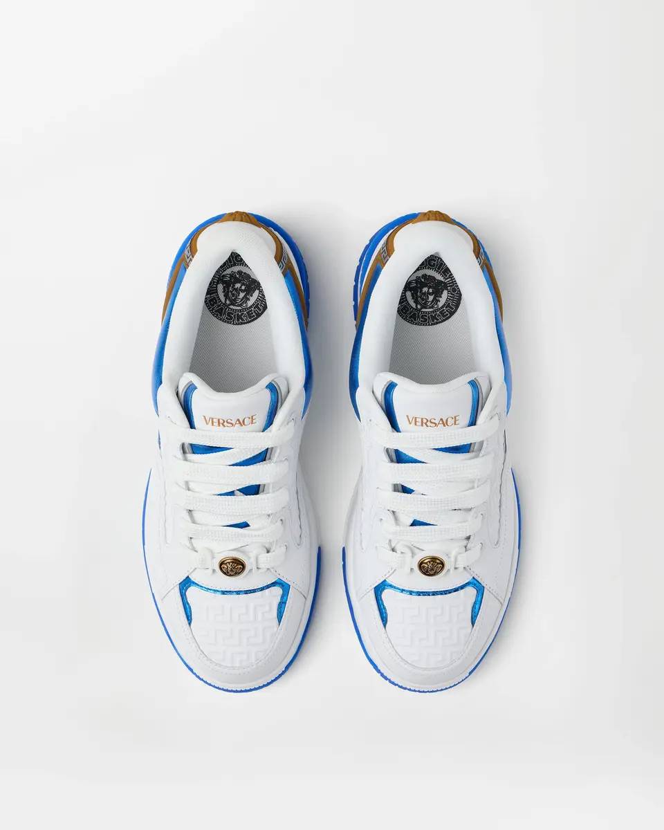 Versace Biggie Basket Leather Sneakers | Thumbnail 2 Versace Biggie Basket Leather Sneakers | Thumbnail 2