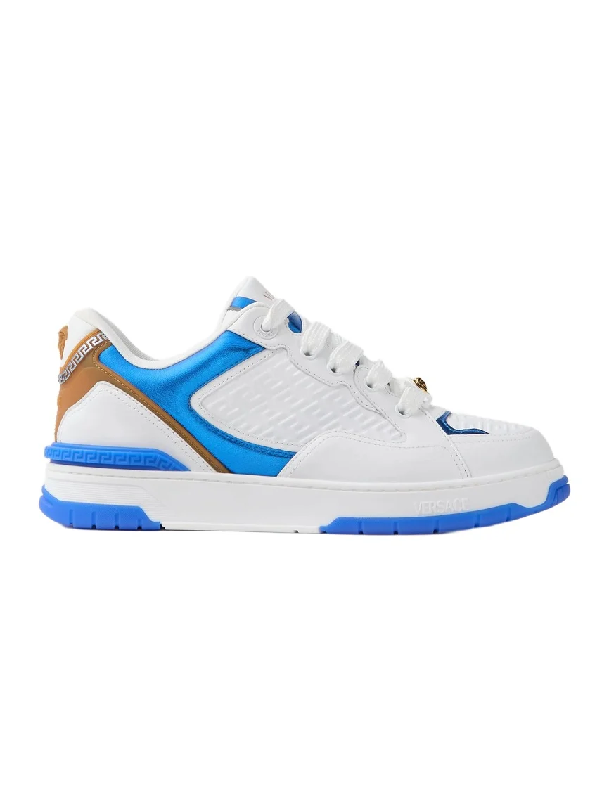 Versace Biggie Basket Leather Sneakers