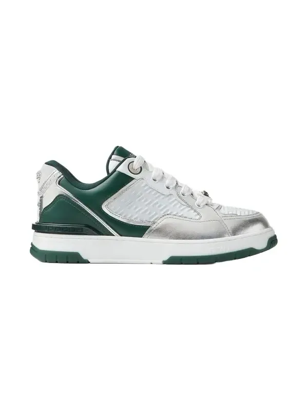 Versace Biggie Basket Metallic Nappa Sneakers